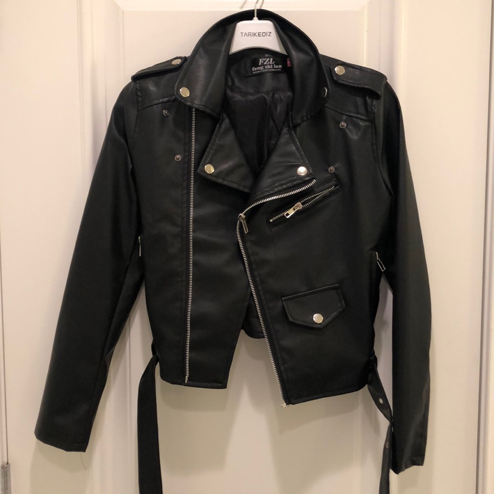 Faux Leather Jacket